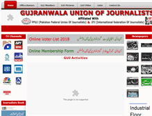 Tablet Screenshot of guj.com.pk
